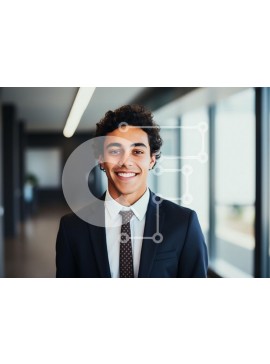 Intra Συλλεκτικό Ξύλινο Παζλ Plywood  4mm - Νέος επιχειρηματίας στο σύγχρονο γραφείο Σε Ξύλινο Κουτί - Διαστάσεις Puzzle: 10x10 cm – 25 κομμάτια