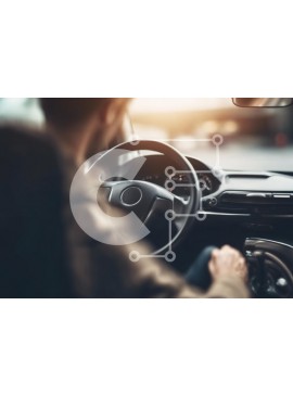 Intra Συλλεκτικό Ξύλινο Παζλ Plywood  4mm - Εσωτερικό ενός αυτοκινήτου με το φως του ήλιου να ρέει μέσα Σε Ξύλινο Κουτί - Διαστάσεις Puzzle: 10x10 cm – 25 κομμάτια