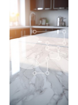 Intra Συλλεκτικό Ξύλινο Παζλ Plywood  4mm - Μοντέρνος μαρμάρινος πάγκος κουζίνας Σε Ξύλινο Κουτί - Διαστάσεις Puzzle: 10x10 cm – 25 κομμάτια