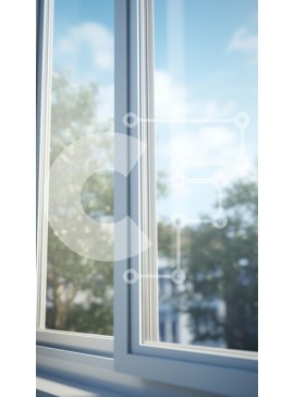 Intra Συλλεκτικό Ξύλινο Παζλ Plywood  4mm - Μοντέρνο πλαίσιο παραθύρου με εξωτερική θέα Σε Ξύλινο Κουτί - Διαστάσεις Puzzle: 10x10 cm – 25 κομμάτια