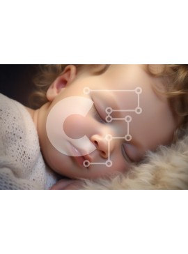 Intra Συλλεκτικό Ξύλινο Παζλ Plywood  4mm - Μωρό που κοιμάται σε αφράτη επιφάνεια Σε Ξύλινο Κουτί - Διαστάσεις Puzzle: 10x10 cm – 25 κομμάτια