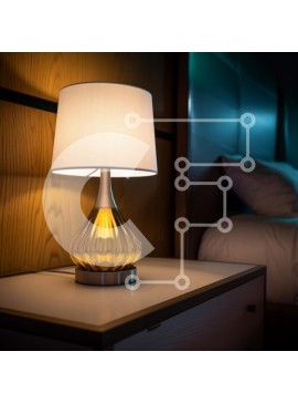 Intra Συλλεκτικό Ξύλινο Παζλ Plywood  4mm - Κομψό φωτιστικό κρεβατοκάμαρας Σε Ξύλινο Κουτί - Διαστάσεις Puzzle: 10x10 cm – 25 κομμάτια