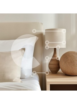 Intra Συλλεκτικό Ξύλινο Παζλ Plywood  4mm - Άνετο υπνοδωμάτιο με ουδέτερους τόνους και κομψή διακόσμηση Σε Ξύλινο Κουτί - Διαστάσεις Puzzle: 10x10 cm – 25 κομμάτια