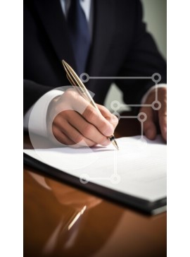 Intra Συλλεκτικό Ξύλινο Παζλ Plywood  4mm - Υπογραφή εγγράφου με χρυσό στυλό Σε Ξύλινο Κουτί - Διαστάσεις Puzzle: 10x10 cm – 25 κομμάτια