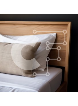 Intra Συλλεκτικό Ξύλινο Παζλ Plywood  4mm - Μινιμαλιστικό υπνοδωμάτιο με ξύλινο κεφαλάρι Σε Ξύλινο Κουτί - Διαστάσεις Puzzle: 10x10 cm – 25 κομμάτια