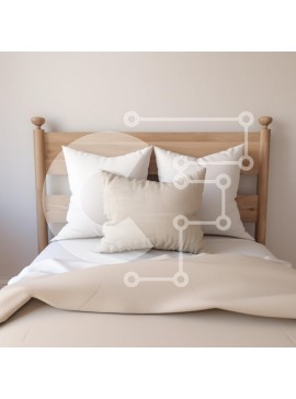 Intra Συλλεκτικό Ξύλινο Παζλ Plywood  4mm - Άνετο υπνοδωμάτιο με ξύλινο κεφαλάρι και μαξιλάρια Σε Ξύλινο Κουτί - Διαστάσεις Puzzle: 10x10 cm – 25 κομμάτια