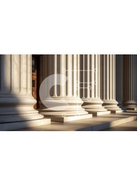 Intra Συλλεκτικό Ξύλινο Παζλ Plywood  4mm - Κλασικές Αρχιτεκτονικές Στήλες με Ξύλινη Πόρτα Σε Ξύλινο Κουτί - Διαστάσεις Puzzle: 10x10 cm – 25 κομμάτια