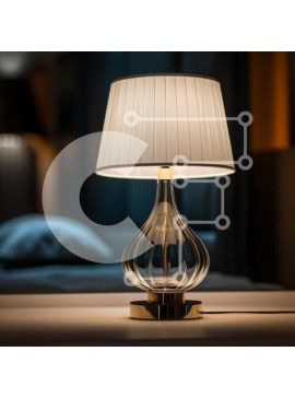 Intra Συλλεκτικό Ξύλινο Παζλ Plywood  4mm - Κομψό γυάλινο φωτιστικό σε άνετο υπνοδωμάτιο Σε Ξύλινο Κουτί - Διαστάσεις Puzzle: 10x10 cm – 25 κομμάτια