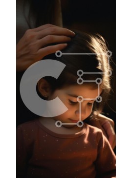 Intra Συλλεκτικό Ξύλινο Παζλ Plywood  4mm - Τρυφερή στιγμή μεταξύ γονέα και παιδιού Σε Ξύλινο Κουτί - Διαστάσεις Puzzle: 10x10 cm – 25 κομμάτια