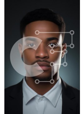 Intra Συλλεκτικό Ξύλινο Παζλ Plywood  4mm - Επαγγελματικό πορτρέτο ενός άνδρα με κοστούμι Σε Ξύλινο Κουτί - Διαστάσεις Puzzle: 10x10 cm – 25 κομμάτια