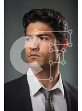 Intra Συλλεκτικό Ξύλινο Παζλ Plywood  4mm - Άνδρας με αυτοπεποίθηση με επίσημη ενδυμασία Σε Ξύλινο Κουτί - Διαστάσεις Puzzle: 10x10 cm – 25 κομμάτια