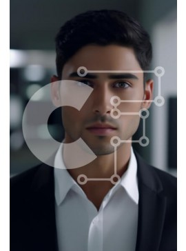 Intra Συλλεκτικό Ξύλινο Παζλ Plywood  4mm - Πορτρέτο ενός νεαρού άνδρα με επίσημη ενδυμασία Σε Ξύλινο Κουτί - Διαστάσεις Puzzle: 10x10 cm – 25 κομμάτια