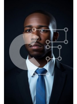 Intra Συλλεκτικό Ξύλινο Παζλ Plywood  4mm - Επαγγελματικό πορτρέτο ενός άνδρα με κοστούμι Σε Ξύλινο Κουτί - Διαστάσεις Puzzle: 10x10 cm – 25 κομμάτια