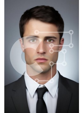 Intra Συλλεκτικό Ξύλινο Παζλ Plywood  4mm - Επίσημο πορτρέτο ενός νεαρού άνδρα με κοστούμι Σε Ξύλινο Κουτί - Διαστάσεις Puzzle: 10x10 cm – 25 κομμάτια