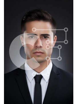 Intra Συλλεκτικό Ξύλινο Παζλ Plywood  4mm - Επίσημο πορτρέτο ενός νεαρού άνδρα με κοστούμι Σε Ξύλινο Κουτί - Διαστάσεις Puzzle: 10x10 cm – 25 κομμάτια