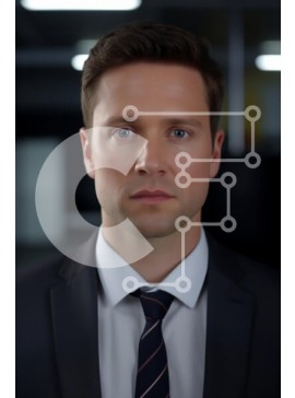 Intra Συλλεκτικό Ξύλινο Παζλ Plywood  4mm - Επαγγελματίας επιχειρηματίας με επίσημη ενδυμασία Σε Ξύλινο Κουτί - Διαστάσεις Puzzle: 10x10 cm – 25 κομμάτια