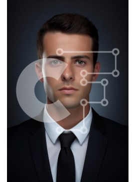 Intra Συλλεκτικό Ξύλινο Παζλ Plywood  4mm - Επίσημο πορτρέτο ενός νεαρού άνδρα Σε Ξύλινο Κουτί - Διαστάσεις Puzzle: 10x10 cm – 25 κομμάτια