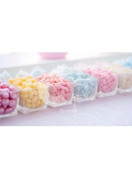 Σετ των 2 Intra Συλλεκτικό Ξύλινο Παζλ Plywood  4mm - Πολύχρωμη επίδειξη καραμέλας σε γυάλινα δοχεία Σε Ξύλινο Κουτί - Διαστάσεις: 10x10 cm – 25 κομμάτια