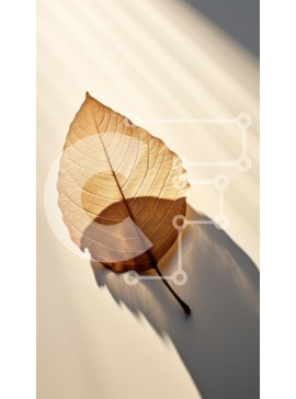 Σετ των 2 Intra Συλλεκτικό Ξύλινο Παζλ Plywood  4mm - Αποξηραμένα φύλλα σε μαλακή επιφάνεια με σκιές Σε Ξύλινο Κουτί - Διαστάσεις: 10x10 cm – 25 κομμάτια