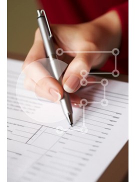 Intra Συλλεκτικό Ξύλινο Παζλ Plywood  4mm - Κοντινό πλάνο γραφής με το χέρι σε έγγραφο Σε Ξύλινο Κουτί - Διαστάσεις Puzzle: 10x10 cm – 25 κομμάτια