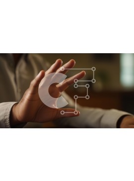 Intra Συλλεκτικό Ξύλινο Παζλ Plywood  4mm - Χειρονομία σε ένα πλαίσιο επικοινωνίας Σε Ξύλινο Κουτί - Διαστάσεις Puzzle: 10x10 cm – 25 κομμάτια