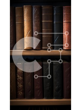 Intra Συλλεκτικό Ξύλινο Παζλ Plywood  4mm - Βιβλία αντίκες στο ράφι Σε Ξύλινο Κουτί - Διαστάσεις Puzzle: 10x10 cm – 25 κομμάτια