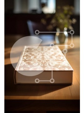 Intra Συλλεκτικό Ξύλινο Παζλ Plywood  4mm - Διακοσμητικό βιβλίο σε ξύλινο τραπέζι Σε Ξύλινο Κουτί - Διαστάσεις Puzzle: 10x10 cm – 25 κομμάτια