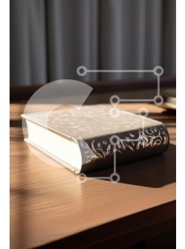 Intra Συλλεκτικό Ξύλινο Παζλ Plywood  4mm - Κομψό βιβλίο σε ξύλινο τραπέζι με φυσικό φως Σε Ξύλινο Κουτί - Διαστάσεις Puzzle: 10x10 cm – 25 κομμάτια