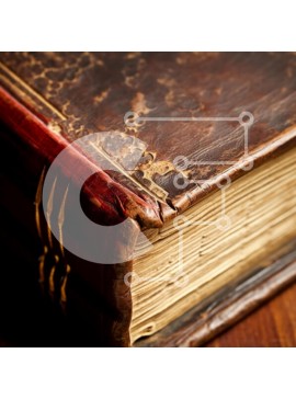 Intra Συλλεκτικό Ξύλινο Παζλ Plywood  4mm - Βιβλίο αντίκες δερματόδετο Σε Ξύλινο Κουτί - Διαστάσεις Puzzle: 10x10 cm – 25 κομμάτια