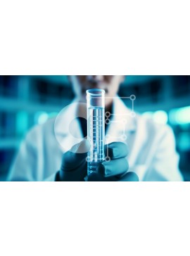 Intra Συλλεκτικό Ξύλινο Παζλ Plywood  4mm - Επιστήμονας που κρατά δοκιμαστικό σωλήνα στο εργαστήριο Σε Ξύλινο Κουτί - Διαστάσεις Puzzle: 10x10 cm – 25 κομμάτια