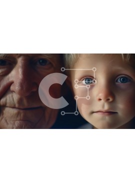 Intra Συλλεκτικό Ξύλινο Παζλ Plywood  4mm - Ηλικιωμένος άνδρας και παιδί μοιράζονται μια στιγμή Σε Ξύλινο Κουτί - Διαστάσεις Puzzle: 10x10 cm – 25 κομμάτια