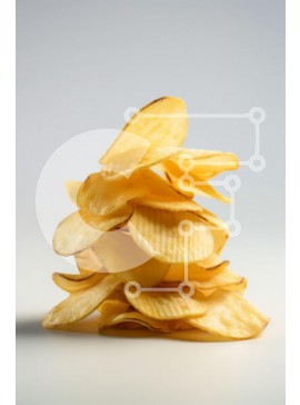 Σετ των 2 Intra Συλλεκτικό Ξύλινο Παζλ Plywood  4mm - Στοίβα από τραγανά πατατάκια Σε Ξύλινο Κουτί - Διαστάσεις: 10x10 cm – 25 κομμάτια