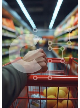 Σετ των 2 Intra Συλλεκτικό Ξύλινο Παζλ Plywood  4mm - Αγορές σε διάδρομο σούπερ μάρκετ με φρέσκα προϊόντα Σε Ξύλινο Κουτί - Διαστάσεις: 10x10 cm – 25 κομμάτια