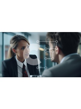 Intra Συλλεκτικό Ξύλινο Παζλ Plywood  4mm - Επιχειρηματική συνάντηση στο σύγχρονο γραφείο Σε Ξύλινο Κουτί - Διαστάσεις Puzzle: 10x10 cm – 25 κομμάτια