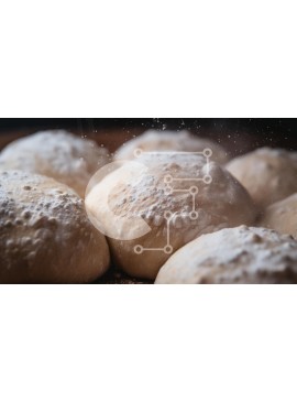 Σετ των 2 Intra Συλλεκτικό Ξύλινο Παζλ Plywood  4mm - Φρεσκοφτιαγμένες μπάλες ζύμης με αλεύρι Σε Ξύλινο Κουτί - Διαστάσεις: 10x10 cm – 25 κομμάτια