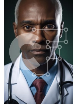 Intra Συλλεκτικό Ξύλινο Παζλ Plywood  4mm - Πορτρέτο ενός αρσενικού γιατρού Σε Ξύλινο Κουτί - Διαστάσεις Puzzle: 10x10 cm – 25 κομμάτια