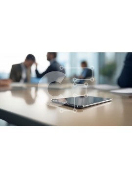 Intra Συλλεκτικό Ξύλινο Παζλ Plywood  4mm - Smartphone στο γραφείο Σε Ξύλινο Κουτί - Διαστάσεις Puzzle: 10x10 cm – 25 κομμάτια