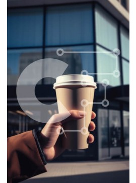 Σετ των 2 Intra Συλλεκτικό Ξύλινο Παζλ Plywood  4mm - Πρωινός καφές σε αστικό περιβάλλον Σε Ξύλινο Κουτί - Διαστάσεις: 10x10 cm – 25 κομμάτια