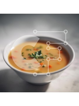 Σετ των 2 Intra Συλλεκτικό Ξύλινο Παζλ Plywood  4mm - Μπολ με κρεμώδη σούπα λαχανικών Σε Ξύλινο Κουτί - Διαστάσεις: 10x10 cm – 25 κομμάτια