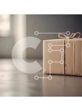 Intra Συλλεκτικό Ξύλινο Παζλ Plywood  4mm - Τυλιγμένο δώρο σε απαλό φωτισμό Σε Ξύλινο Κουτί - Διαστάσεις Puzzle: 10x10 cm – 25 κομμάτια