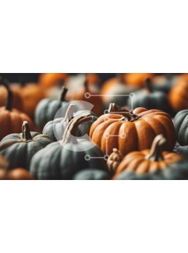 Intra Συλλεκτικό Ξύλινο Παζλ Plywood  4mm - Συλλογή από κολοκύθες σε φθινοπωρινά χρώματα Σε Ξύλινο Κουτί - Διαστάσεις Puzzle: 10x10 cm – 25 κομμάτια