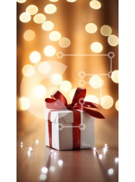 Intra Συλλεκτικό Ξύλινο Παζλ Plywood  4mm - Εορταστικό τυλιγμένο κουτί δώρου Σε Ξύλινο Κουτί - Διαστάσεις: 10x10 cm – 25 κομμάτια