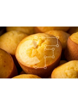 Σετ των 2 Intra Συλλεκτικό Ξύλινο Παζλ Plywood  4mm - Μάφιν φρεσκοψημένου καλαμποκιού Σε Ξύλινο Κουτί - Διαστάσεις: 10x10 cm – 25 κομμάτια