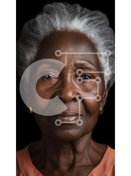 Intra Συλλεκτικό Ξύλινο Παζλ Plywood  4mm - Πορτρέτο μιας ηλικιωμένης γυναίκας Σε Ξύλινο Κουτί - Διαστάσεις Puzzle: 10x10 cm – 25 κομμάτια