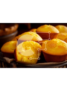 Σετ των 2 Intra Συλλεκτικό Ξύλινο Παζλ Plywood  4mm - Μάφιν φρεσκοψημένου καλαμποκιού Σε Ξύλινο Κουτί - Διαστάσεις: 10x10 cm – 25 κομμάτια