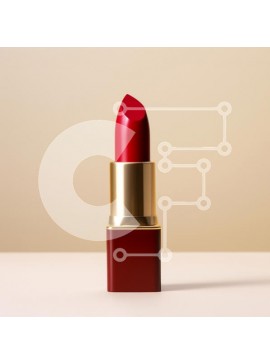 Σετ των 2 Intra Συλλεκτικό Ξύλινο Παζλ Plywood  4mm - Ζωντανό κόκκινο κραγιόν με κομψό σχέδιο Σε Ξύλινο Κουτί - Διαστάσεις: 10x10 cm – 25 κομμάτια