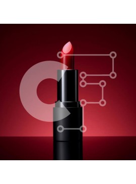 Σετ των 2 Intra Συλλεκτικό Ξύλινο Παζλ Plywood  4mm - Κομψό κόκκινο κραγιόν σε ανακλαστική επιφάνεια Σε Ξύλινο Κουτί - Διαστάσεις: 10x10 cm – 25 κομμάτια