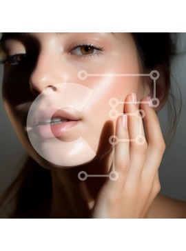 Σετ των 2 Intra Συλλεκτικό Ξύλινο Παζλ Plywood  4mm - Κοντινό πλάνο του προσώπου μιας γυναίκας με απαλό φωτισμό Σε Ξύλινο Κουτί - Διαστάσεις: 10x10 cm – 25 κομμάτια