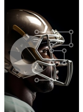 Intra Συλλεκτικό Ξύλινο Παζλ Plywood  4mm - Ποδοσφαιριστής στο προφίλ Σε Ξύλινο Κουτί - Διαστάσεις Puzzle: 10x10 cm – 25 κομμάτια