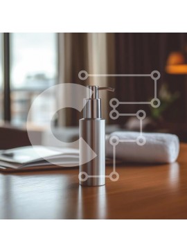 Intra Συλλεκτικό Ξύλινο Παζλ Plywood  4mm - Μεταλλικό μπουκάλι αντλίας σε άνετο εσωτερικό περιβάλλον Σε Ξύλινο Κουτί - Διαστάσεις Puzzle: 10x10 cm – 25 κομμάτια